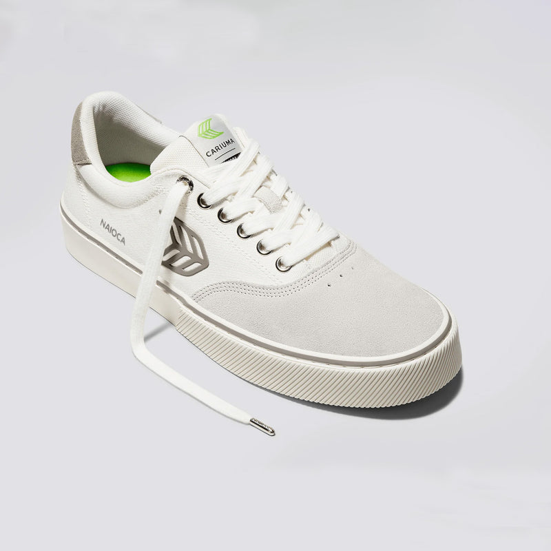 Cariuma Naioca Skate Shoe in Off-White Vintage/Grey