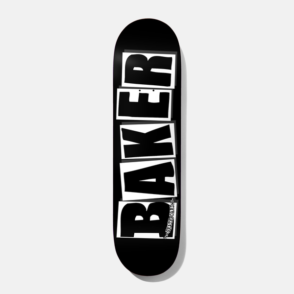 Baker Brand Logo Black Skateboard Deck - 8.25"