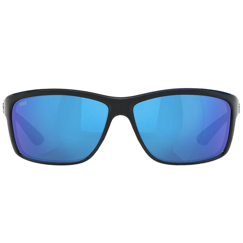 Costa Bayside Shiny Black/Blue 580G Polarized Sunglasses - Shop Best Selection Of Men&