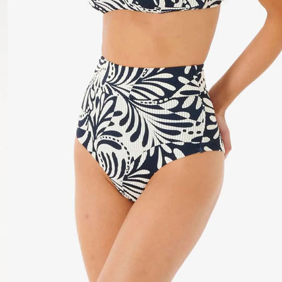  coastal rose Womens High Waisted Swimsuit Bottoms Tummy Control  Bikini Bottoms Bathing Suit Shorts US8 Navy : Clothing, Shoes & Jewelry