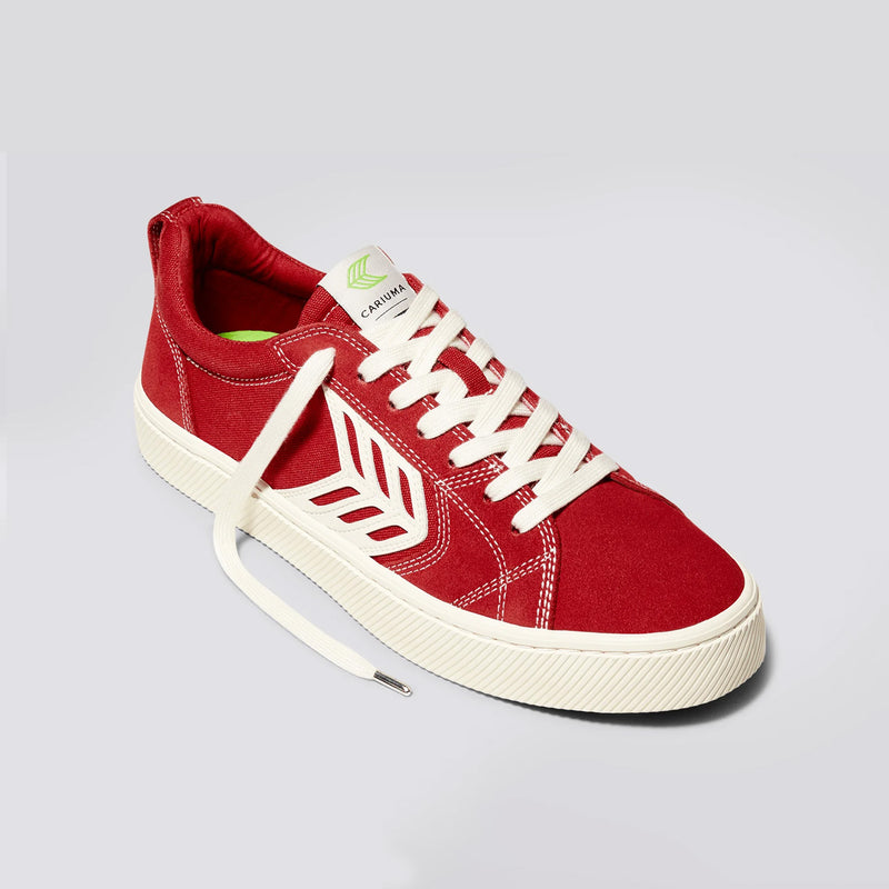 Cariuma Catiba Skate Shoe, Red. Order Online at OceanMagicSurf.com.