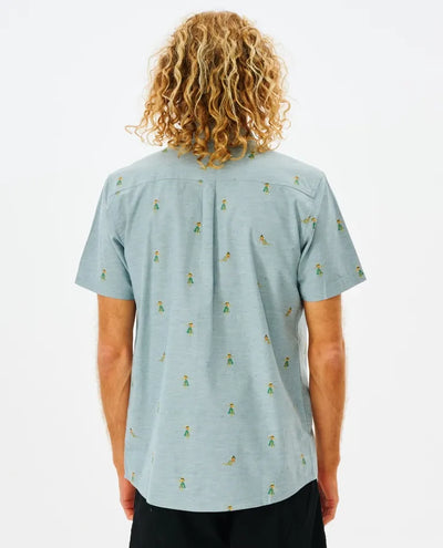 Hula Breach Short Sleeve Button Down Shirt