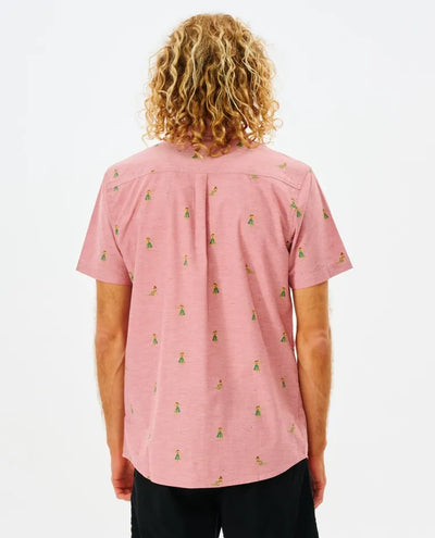 Hula Breach Short Sleeve Button Down Shirt