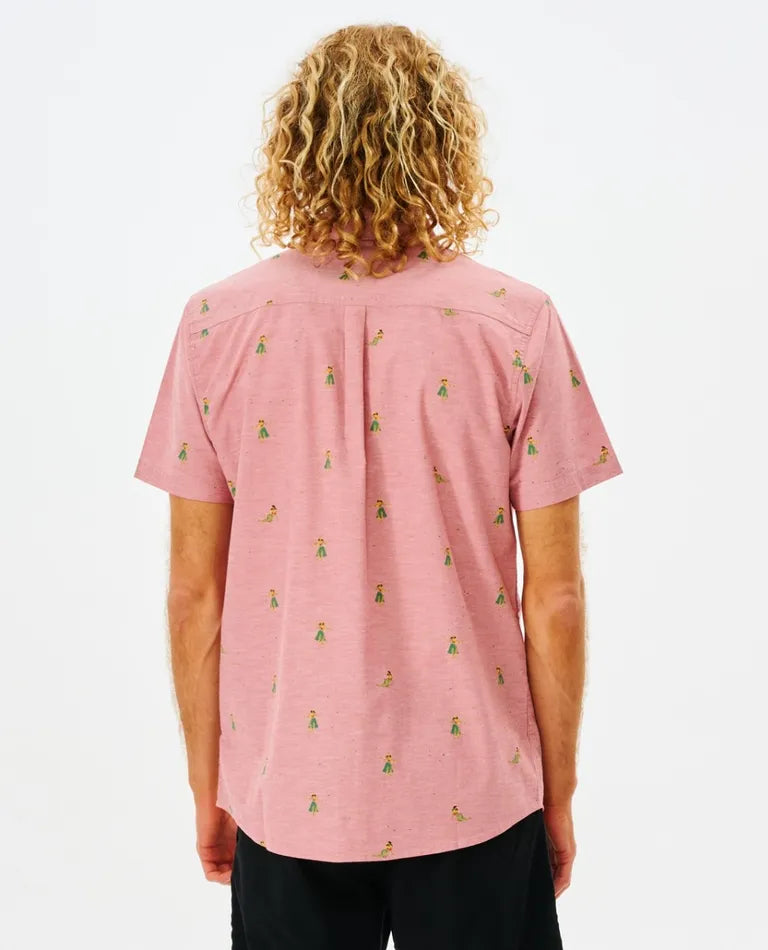 Hula Breach Short Sleeve Button Down Shirt