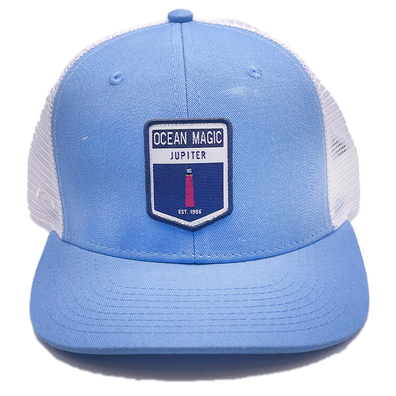 Ocean Magic Lighthouse Trucker Hat - Shop Best Selection Of Hats At Oceanmagicsurf.com