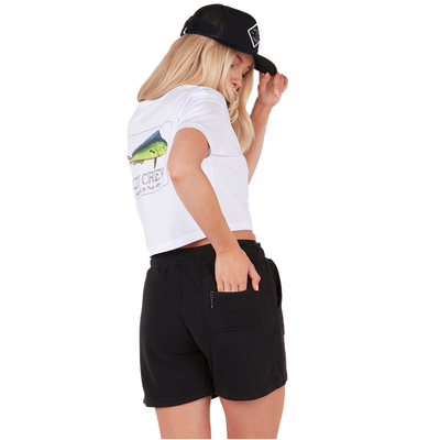 Salty Crew Alpha Elastic Sweat Shorts - Shop Best Selection Of Women's Shorts At Oceanmagicsurf.com