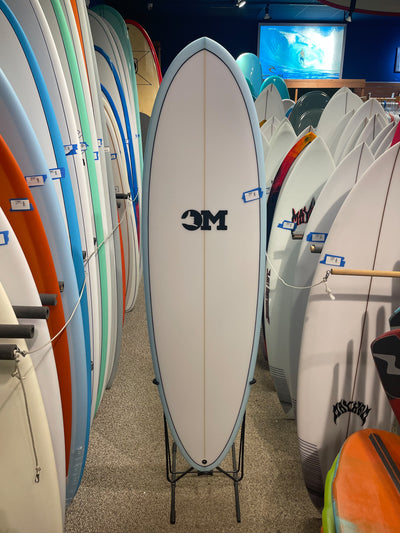 Ocean Magic Surfboard - Pintail Blue - FCS II - 6'4"