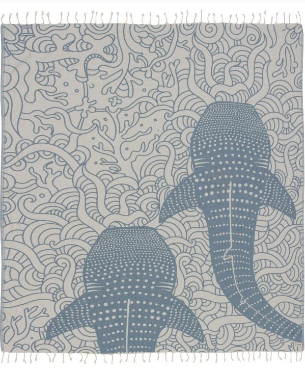 Sand Cloud - Blue Whale Shark XL Towel