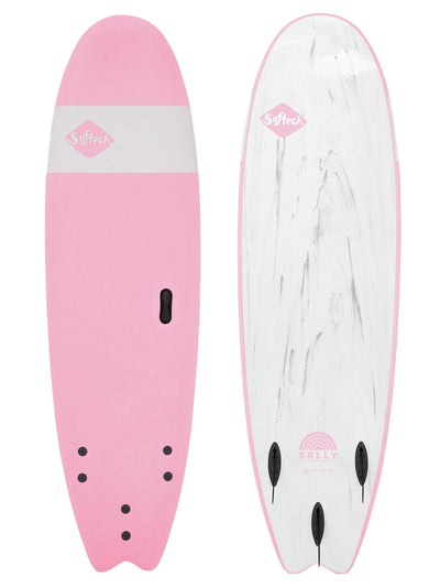Hand-Shaped Sally Surfboard (Pink) - 6'6