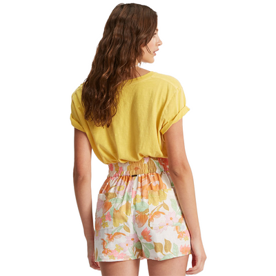 Billabong Love To Lounge Elastic Waist Shorts - Shop Best Selection Of Women's Elastic Waist Shorts At Oceanmagicsurf.com