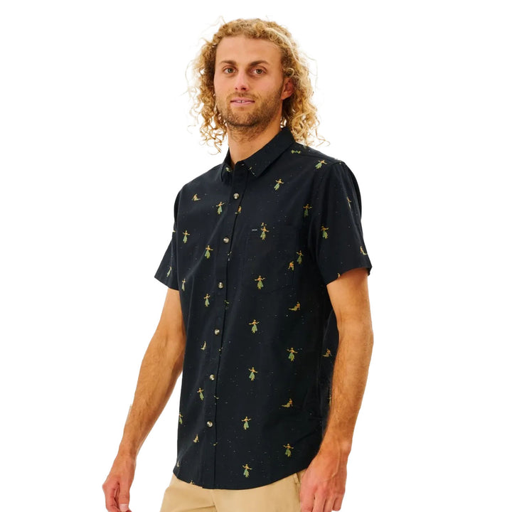 Hula Breach Short Sleeve Button Down Shirt