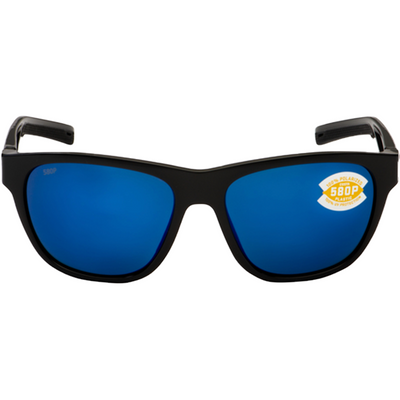 Costa Del Mar Bayside Shiny Black/Blue 580P Polarized Sunglasses - Shop Best Selection Of Men's Sunglasses At Oceanmagicsurf.com
