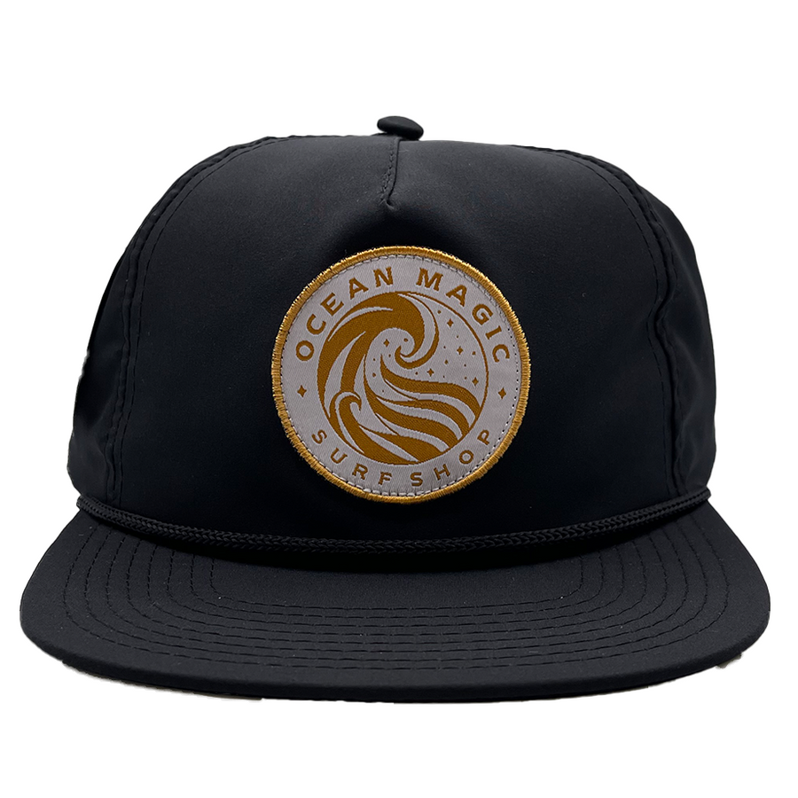Wave Logo Rope Beach Sun Hat. Ocean Magic Surf Shop. Jupiter