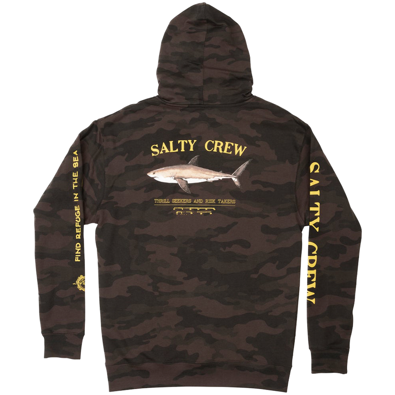 Salty Crew Bruce Black Camo Hoodie - Best Selection Of Men&
