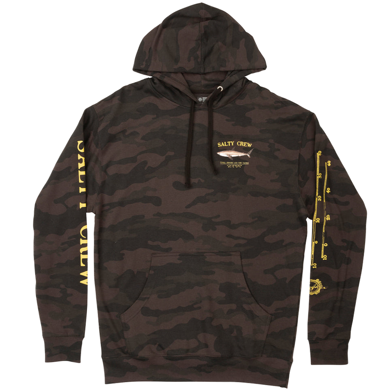 Salty Crew Bruce Black Camo Hoodie - Best Selection Of Men&