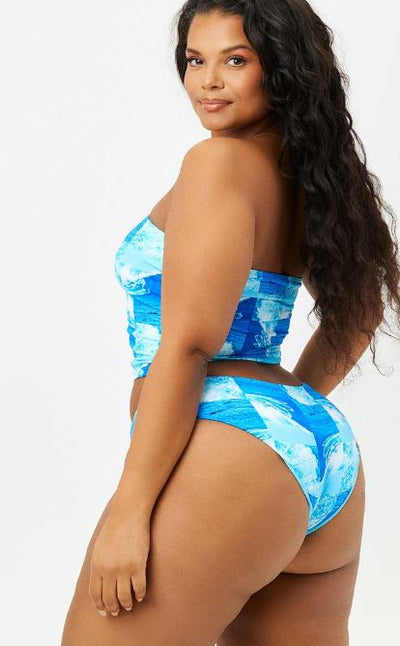 Peace Strapless Bikini Top