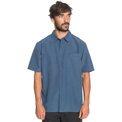 Quicksilver Waterman Centinela Short Sleeve Button Down - Best Selection Of Men's Button Downs At Oceanmagicsurf.com