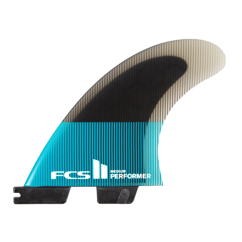 FCS II Perf Medium Teal/Black Fin Set