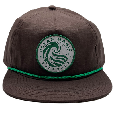 Ocean Magic Wave Logo Rope Hat - Shop Best Selection Of Hat's At Oceanmagicsurf.com