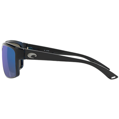 Costa Bayside Shiny Black/Blue 580G Polarized Sunglasses - Shop Best Selection Of Men's Sunglasses At Oceanmagicsurf.com