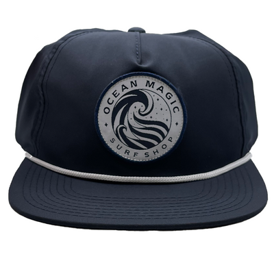 Ocean Magic Wave Logo Rope Hat - Shop Best Selection Of Hat's At Oceanmagicsurf.com