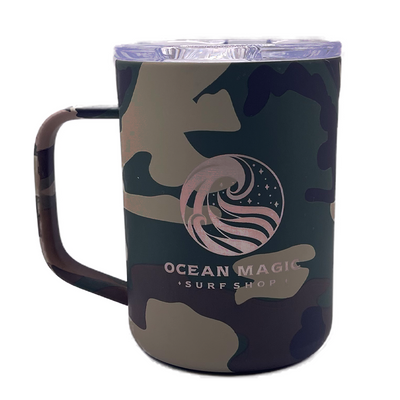 Ocean Magic Wave Logo Coffee Mug - Shop Best Selection Of Drinkware At Oceanmagicsurf.com
