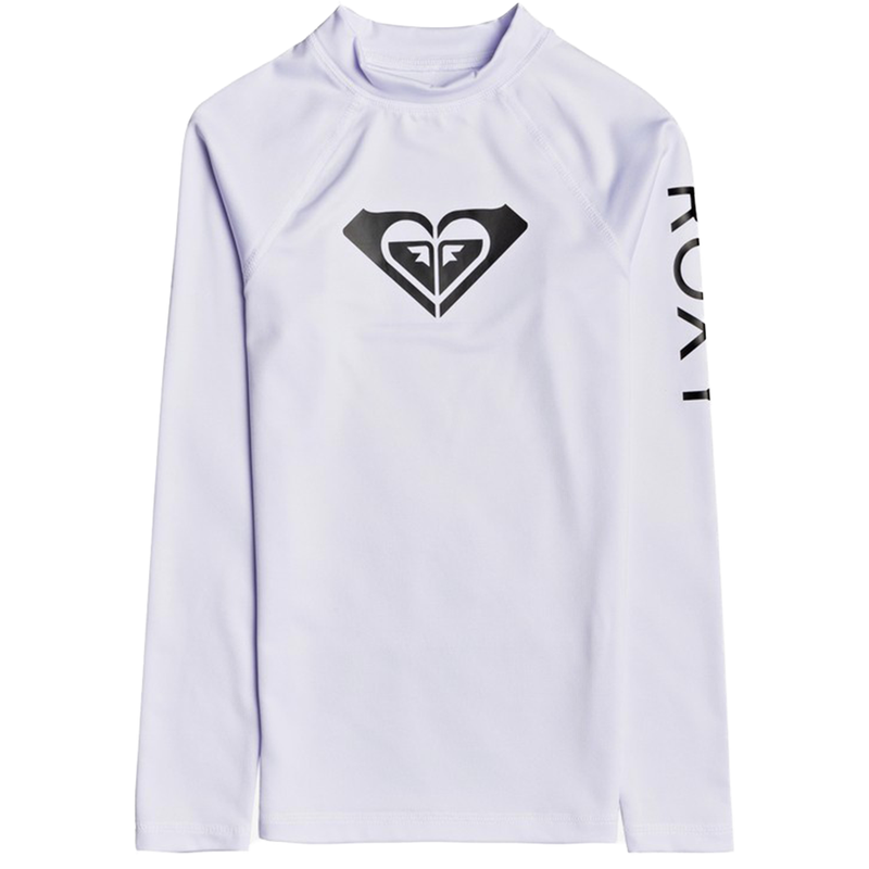 Roxy Whole Hearted Long Sleeve Rashguard - Shop Best Selection Of Girls Rash Guards At Oceanmagicsurf.com